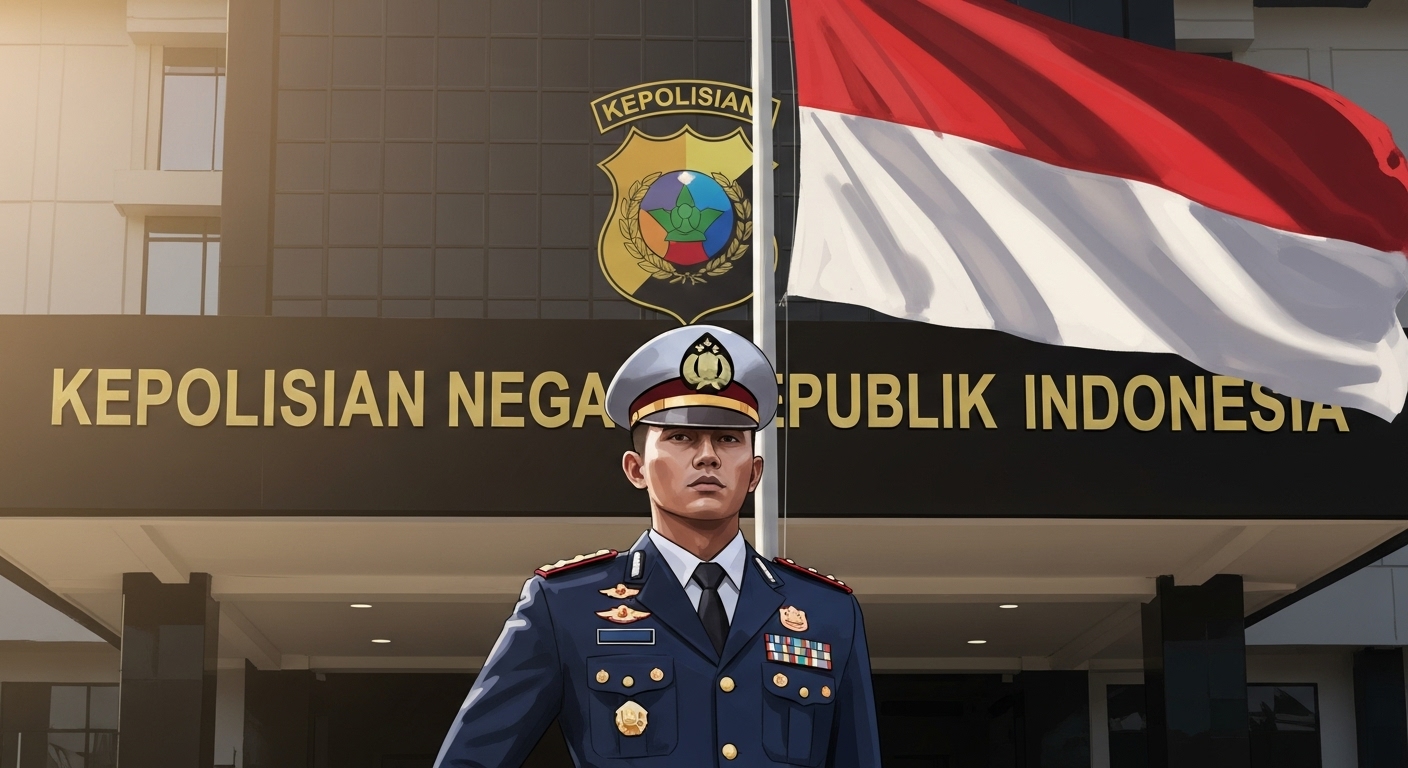 Ilustrasi: Polisi Indonesia modern dan humanis di era reformasi.